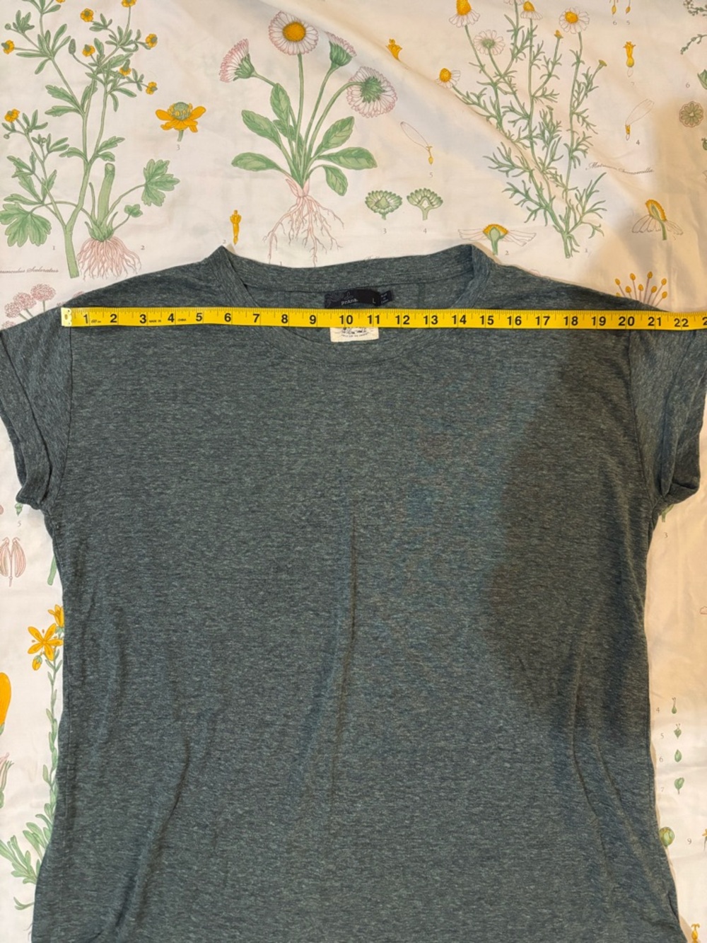Heather Forest Green Prana Cozy Up t-shirt - Picture 4 of 7